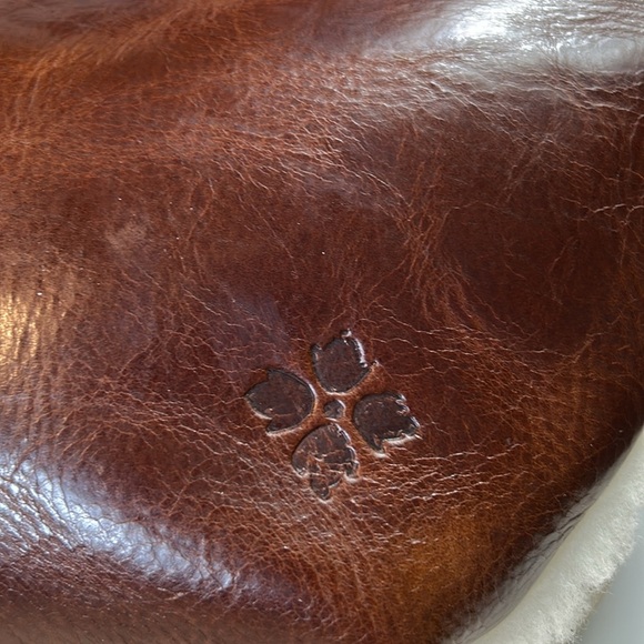 PATRICIA NASH WOMENS BROWN LEATHER WHITE SHERPA  TINCHI BELT BAG NEW WITH TAGS - Picture 3 of 11